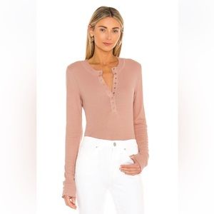Free People Ribbed Henley